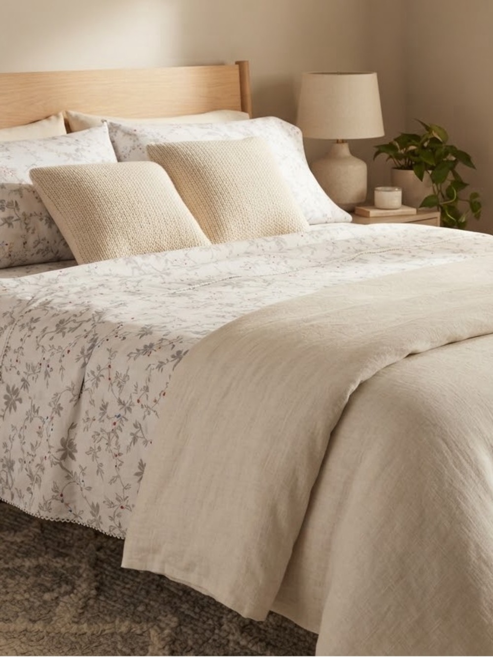 NWT❤️Ralph Lauren Carolyne Vine Queen Size 4pcs Sheet Set